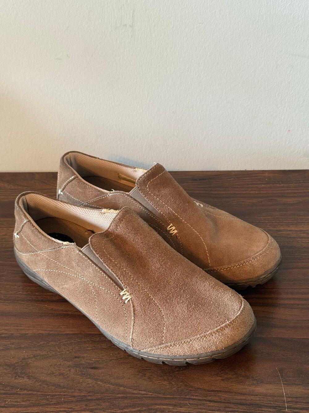 Dr. Scholls Natural Sport Hadley Tan Suede Slip-on Comfort Loafer Size 9